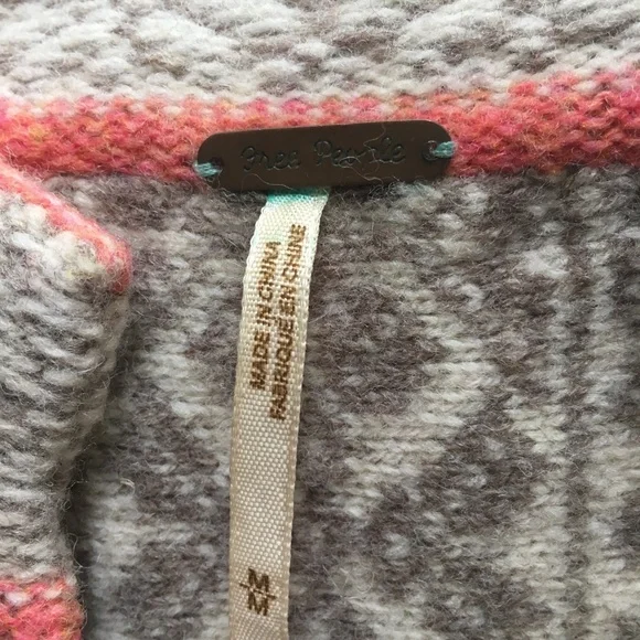 FREE PEOPLE Cardigan Sweater 3/4 Sleeves - Picture 6 of 6